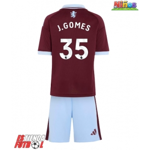 Aston Villa Joao Gomes #35 Primera Equipación Niños 2026-27 Manga Corta (+ Pantalones cortos)